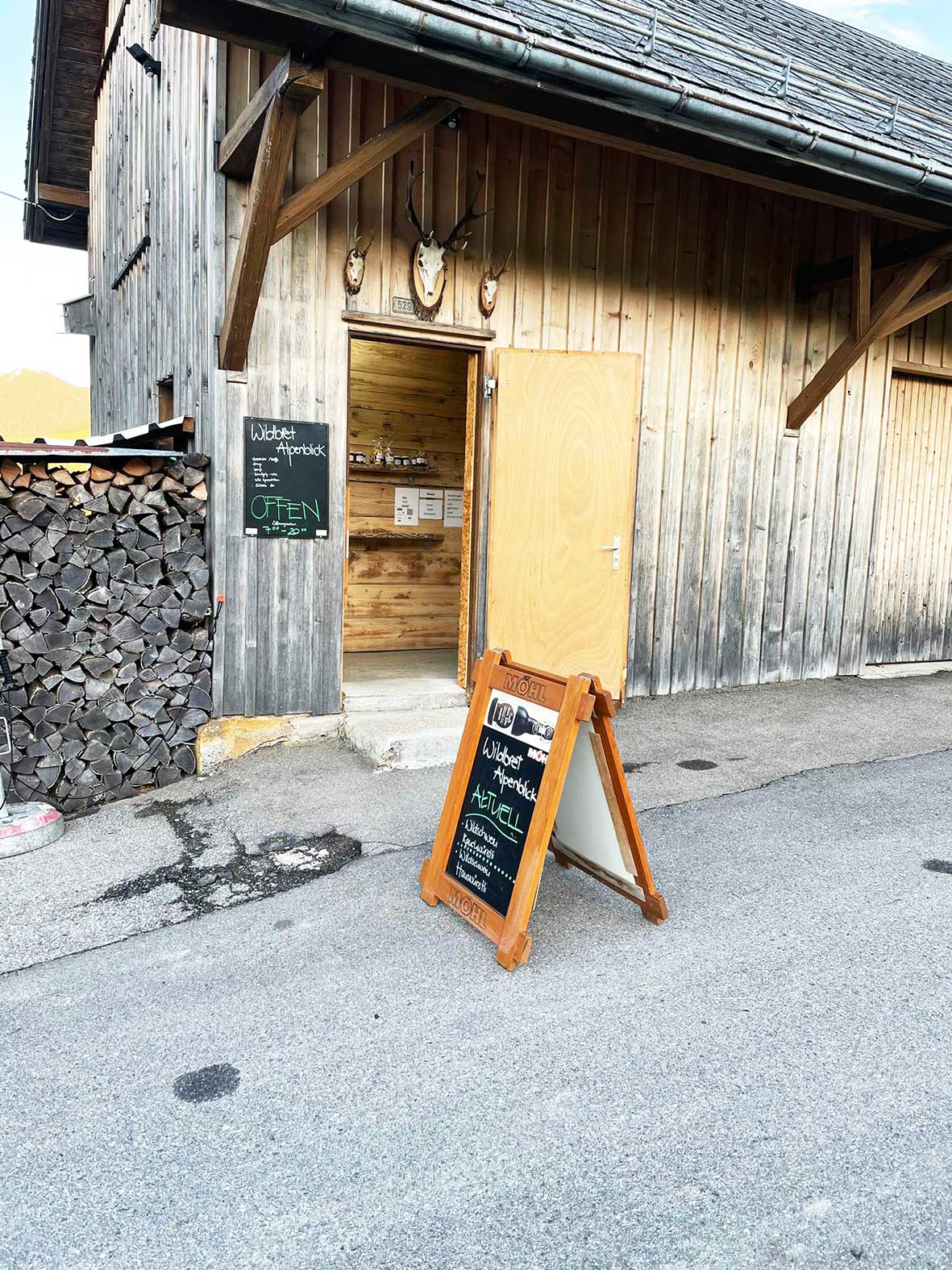 Eingang von Hofladen